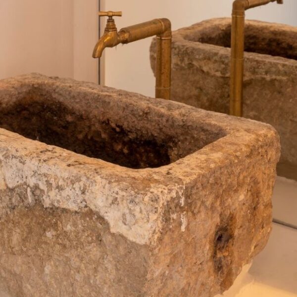 A852 Recovered Stone Trough